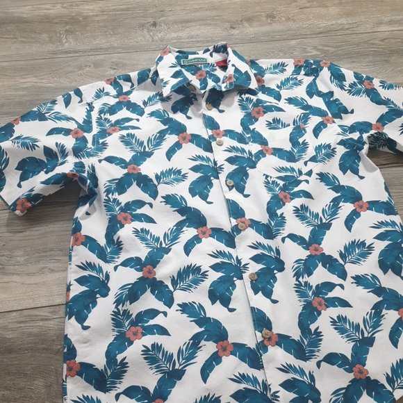 Cubavera Mens Medium Short Sleeve Shirt Tropical Boho Island Party Vacation Pool - Picture 2 of 11